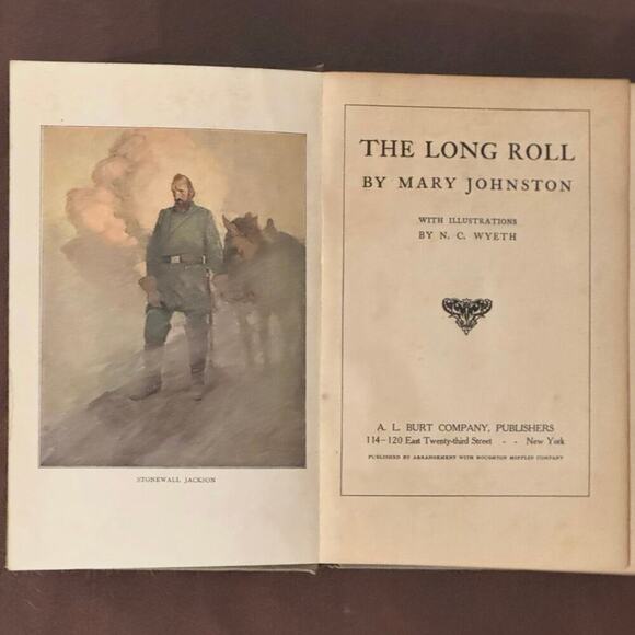 1911 The Long Roll by Mary Johnston Illustrated by N.C. Wyeth A.L. Burt Antique - Picture 5 of 8